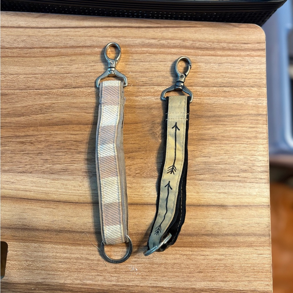 Plaid and Arrow Keychain Set